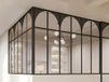 Hoekraam werkplaats art-decostijl gepoedercoat aluminium L180 x B180 x H130 cm - Zwart - ARCADEA L 180 cm x H 130 cm x D 180 cm