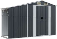 vidaXL Tuinschuur - 277x93x179 cm - Gegalvaniseerd Staal - Antracietkleur