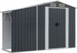 vidaXL Tuinschuur - 277x93x179 cm - Gegalvaniseerd Staal - Antracietkleur