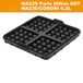 OrangeCart B.V. Accessoires pour friteuse en forme de gaufre moule à gâteau plaque de cuisson 3 pièces noir
