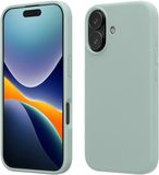 kwmobile telefoonhoesje geschikt voor Apple iPhone 17 - Hoesje met siliconen coating - Smartphone case in cool mint