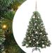 vidaXL Sapin de Noël artificiel avec 150 LED, standard, Vert, 120 cm, PE et PVC