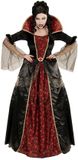 Widmann Vampieren jurk zwart rood creepy