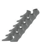 FALKE Happy Bundle 6-Pack kort eenkleurig katoen multipack sneakersokken enkelsokken dames grijs - maat 39-42