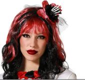 BigBuy Carnival hoofdband Intens Rood Halloween
