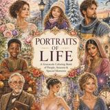 Portraits of Life: A Grayscale Coloring Book of Beautiful People, Cultures, Seasons & Special Moments