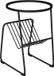 5Five Premium Zwarte Metalen Salontafel met Glazen Blad en Tijdschriftenrek