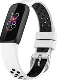 DrPhone FVS3 – Fitbit Luxe Bandje – TPU Siliconen Sport Armband – Vervangende Strap – Wit