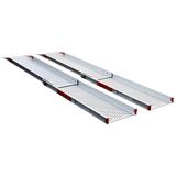 JWS 2245 Telescoophelling extra breed 150 cm Rolli aluminium rolstoel oprijplaat Rolli
