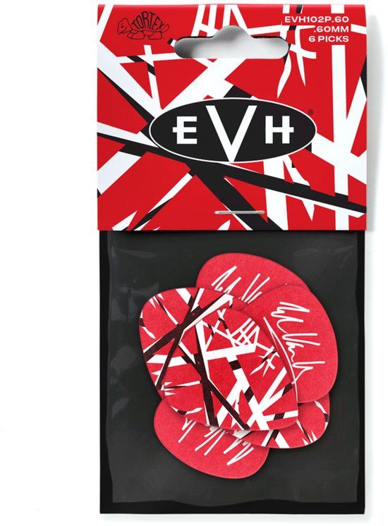 Dunlop Jim Dunlop EVH Frankenstein - Plectrums - Tortex - 0,60 mm - Player's Pack 6 Stuks