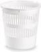 Plasticforte Poubelle - 10 litres - 28 cm - plastique - blanc - poubelle