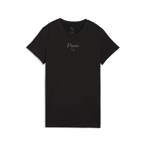 Puma Essentials Graphics T-shirt Dames Zwart M