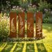 Omgoods - Set de 4 protections d'intimité en métal pour le jardin