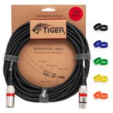 TIGER MIC4-10 XLR microfoonkabel 10 meter - zwart