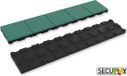 RDX Secuplay XL Rubber Gazonrand - 100x20x3,6cm - Groen - Pakket van 5 stuks