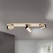 ORION Spot Sean, 3-lampen, goudkleurig, metaal, draaibaar gemonteerd
