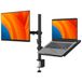 Auronic Monitor Arm voor Laptop Scherm - 2 Schermen - Laptop Standaard - 13 tot 27 Inch - Verstelbaar - Staal - Zwart