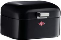 WESCO Mini Grandy Broodtrommel | 2 Liter - Maat S | Metaal - Zwart | Brooddoos