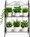 Esschert Design Plantenrek Levy - Zwart - Staal - 80 x 55 x 25 cm