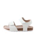 Next Meisjes Sandalen met klittenbandsluiting en kurken voetbed - Wit