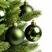 Decoris Kerstballen - 24x - donkergroen - 6 cm - kunststof - kerstversiering - onbreekbaar
