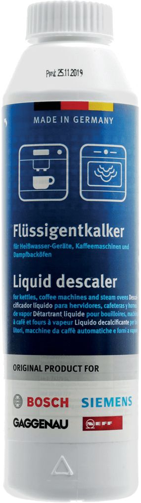 Bosch Vloeibare Ontkalker 00312010 - 250ml - Geschikt voor Bosch, Siemens, Neff en Gaggenau koffiemachines en stoomovens