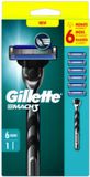 Gillette Scheersysteem + Navulmesjes Mach3 - 1 stuk + 6 navulmesjes