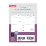 Filofax Pocket Vulling Week Op 2 Pagina's Garden 2025