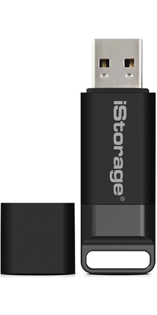 iStorage datAshur BT USB Flash Drive - 128GB, USB 3.2 Gen 1, Black