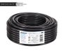 EDISION OCX-25 coaxkabel 25 m, antennekabel TV SAT buiten/binnen PE zwart, koper CU/AL, 17PATC, CPR Fca, klasse A, SAT-kabel, voor DVB-S2, DVB-T/T2, DVB-C, RADIO, spoel 25 m