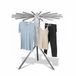 Merkloos Relaxdays Wasrek - 121x112 cm - wit-zilver