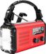 NovaWare Radio d'urgence Solaire à Manivelle - FM/AM - Powerbank Solaire avec 20.000mAh - Kit de survie d'urgence - Radio portable sur piles – Rouge