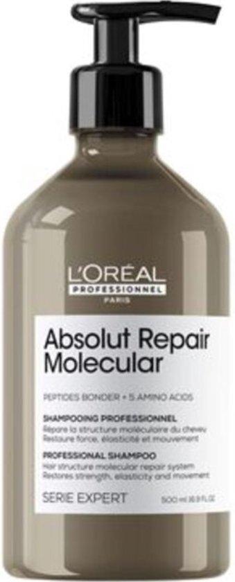 L’Or&#233;al Professionnel - Absolut Repair Molecular - Shampoo voor beschadigd- of onhandelbaar haar - 500 ml