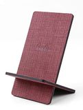RHODIA 120040C - Telefoonstandaard - 8 x 8,5 x 13 cm - Voorzijde Imitatieleer Kleur Amarant/Achterzijde Bedrukt Kleur Bloemboeket - Orange Botanique Collectie