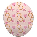 Bonamaison, Ergonomische muismat met polssteun, digitaal bedrukte muismat tegen schede problemen, antislip onderkant, voor kantoor en thuis, afmetingen: 20 x 23 cm