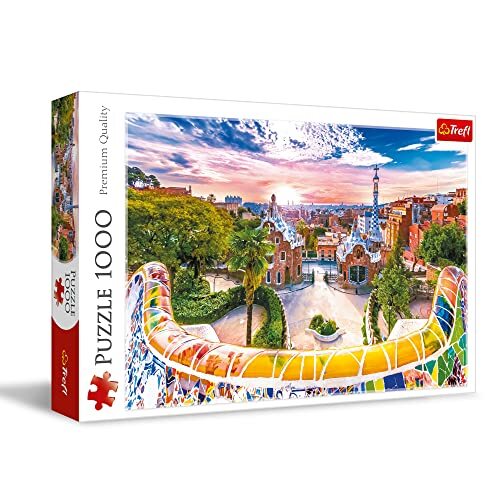 Trefl puzzel 1000 elementen zonsondergang over Barcelona Spanje