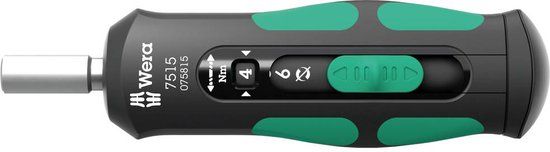 Wera Werkplaats Momentschroevendraaier 1/4 (6.3 mm) - Kleurloos
