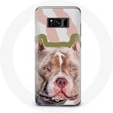 Maniacase Etui voor Samsung Galaxy S8 Plus Pitbull hond