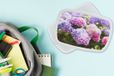 MuchoWow Broodtrommel - White, Floral Design, 18x12x6cm - Lunchbox for Adults