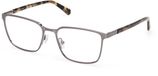 Guess GU50243 Vierkant Metaal Shiny satin gunmetal Mannen Brilmonturen