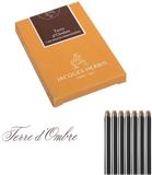 Jacques Herbin Vulpen inkt - Essentielles - Terre d'Ombre - 7 stuks - Bruine inkt Cartridges