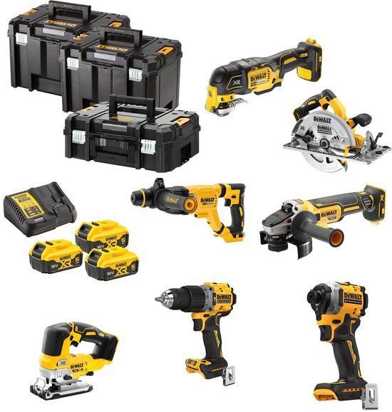 DeWALT DCK706P3T Accu Combiset - 7-delig - 18V 5.0Ah - TSTAK