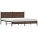 Maison Exclusive - Lit en métal sans matelas, marron, aspect chêne, 183x213 cm
