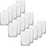 Trend Candles Porte-bougie chauffe-plat - 15x - transparent - verre - modèle haut - 5,5 x 6,5 cm