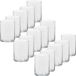 Trend Candles Porte-bougie chauffe-plat - 15x - transparent - verre - modèle haut - 5,5 x 6,5 cm