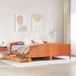 Maison Exclusive - Lit en bois massif sans matelas, marron lavé, 200x200 cm