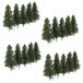 Merkloos Evemodel S0806 40st. 6,5 cm diepte groene dennen voorbeeldige modelbaan lay-out decoratie