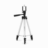 Amazon Basics Smartphone-statief, universeel, aluminium, 127 cm, zwart