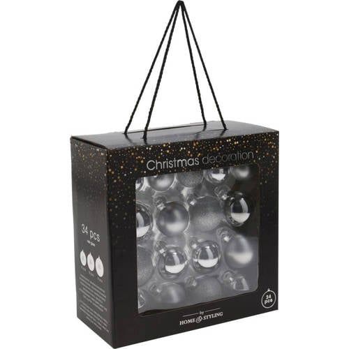Home & Styling Collection kerstballen set (34 stuks) (ø5 cm)