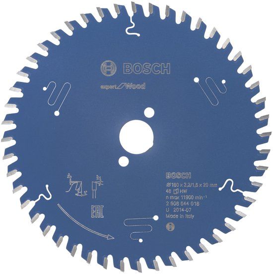 BOSCH 2608644018 Cirkelzaagblad Expert voor hout 160x20 - 48 tanden